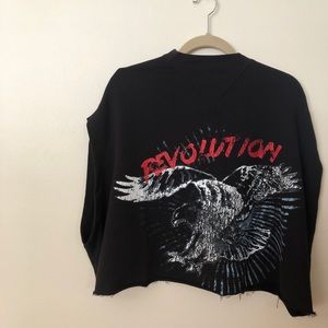 Free people high neck revolution t shirt NWOT